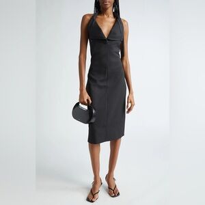 *Like New* Coperni Belt Strap Halter Neck Midi Dress - sz 12US